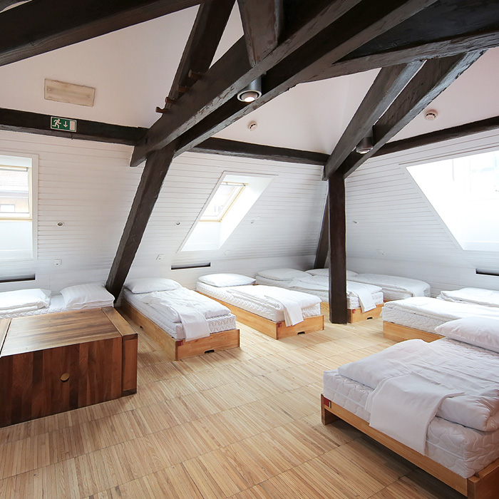 Beds in dorms
