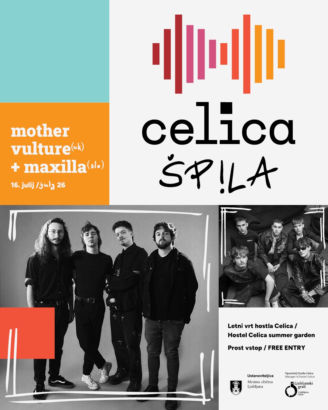 Celica špila 2026: Mother Vulture (VB) + Maxilla (SLO)
