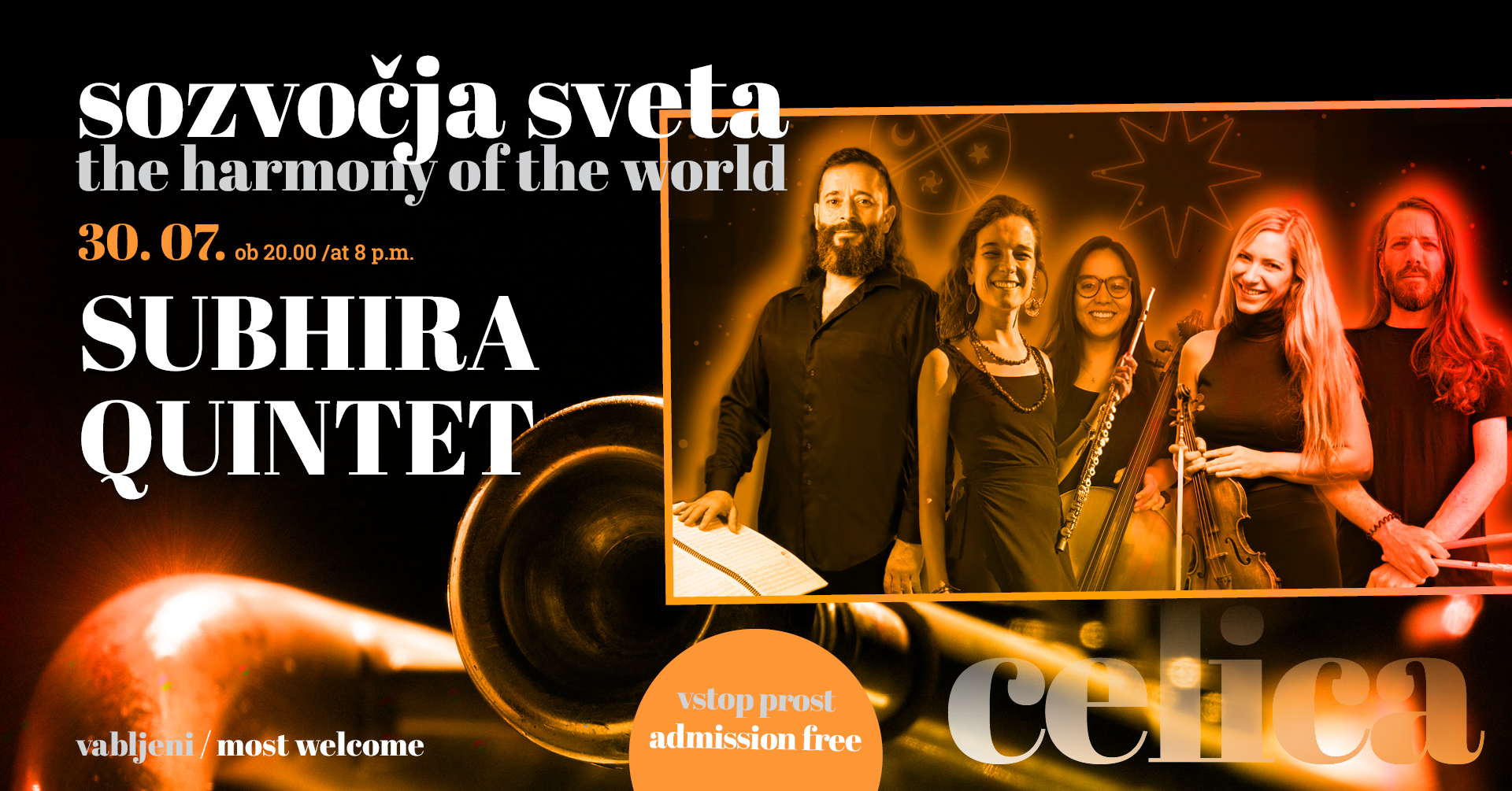 The Harmony of the World: Subhira Quintet + Madela