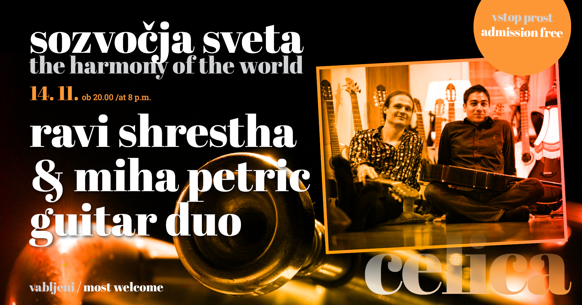 Sozvočja sveta: Ravi Shrestha & Miha Petric guitar duo