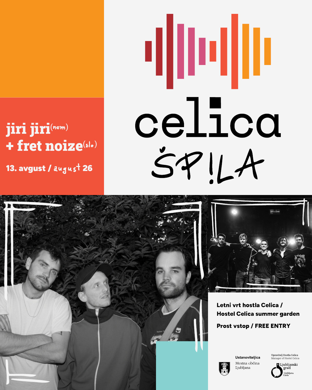 Celica Rocks 2026: Jiri Jiri (GER) + Fret Noize (SLO)