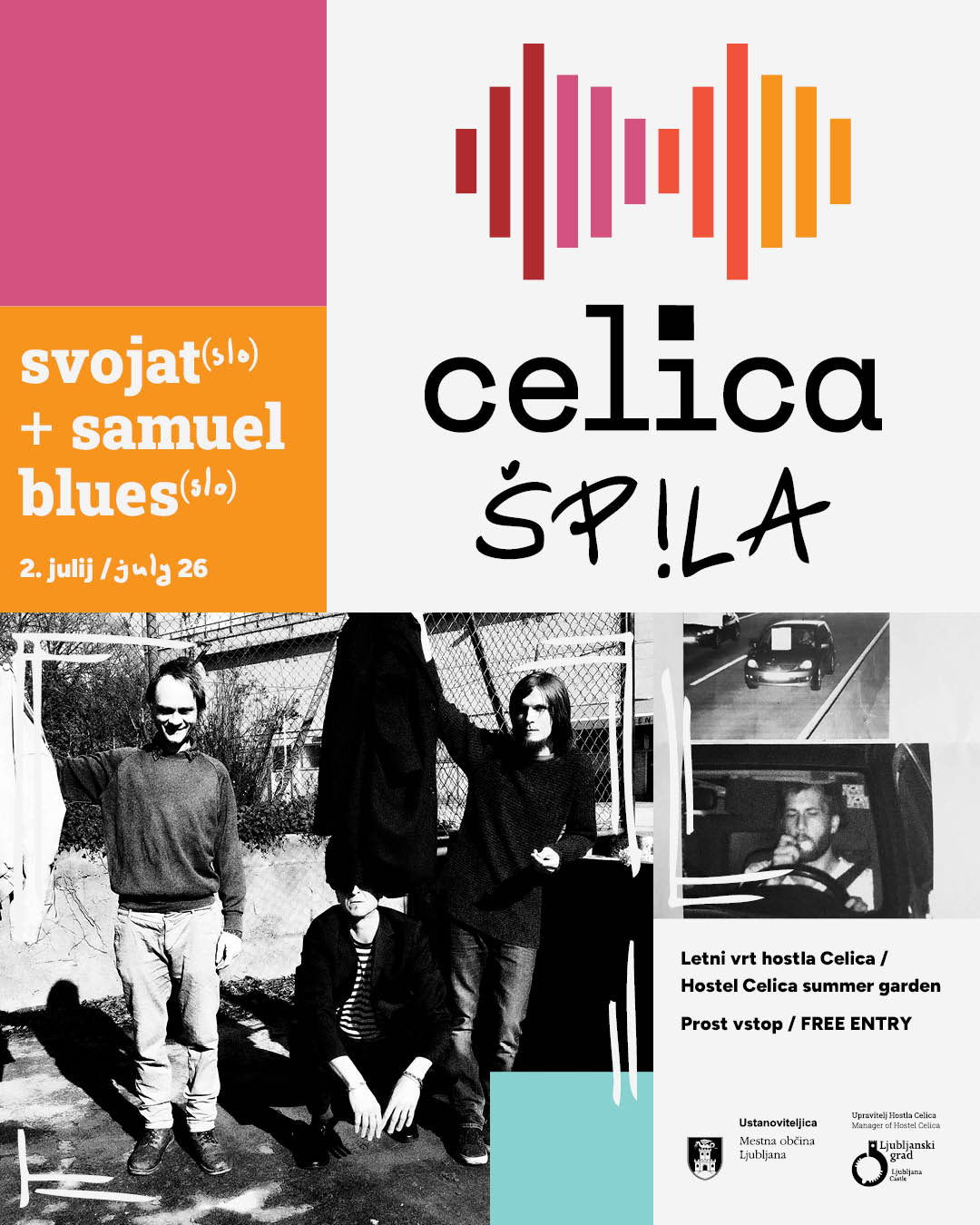 Celica špila 2026: Svojat (SLO) + Samuel Blues (SLO)