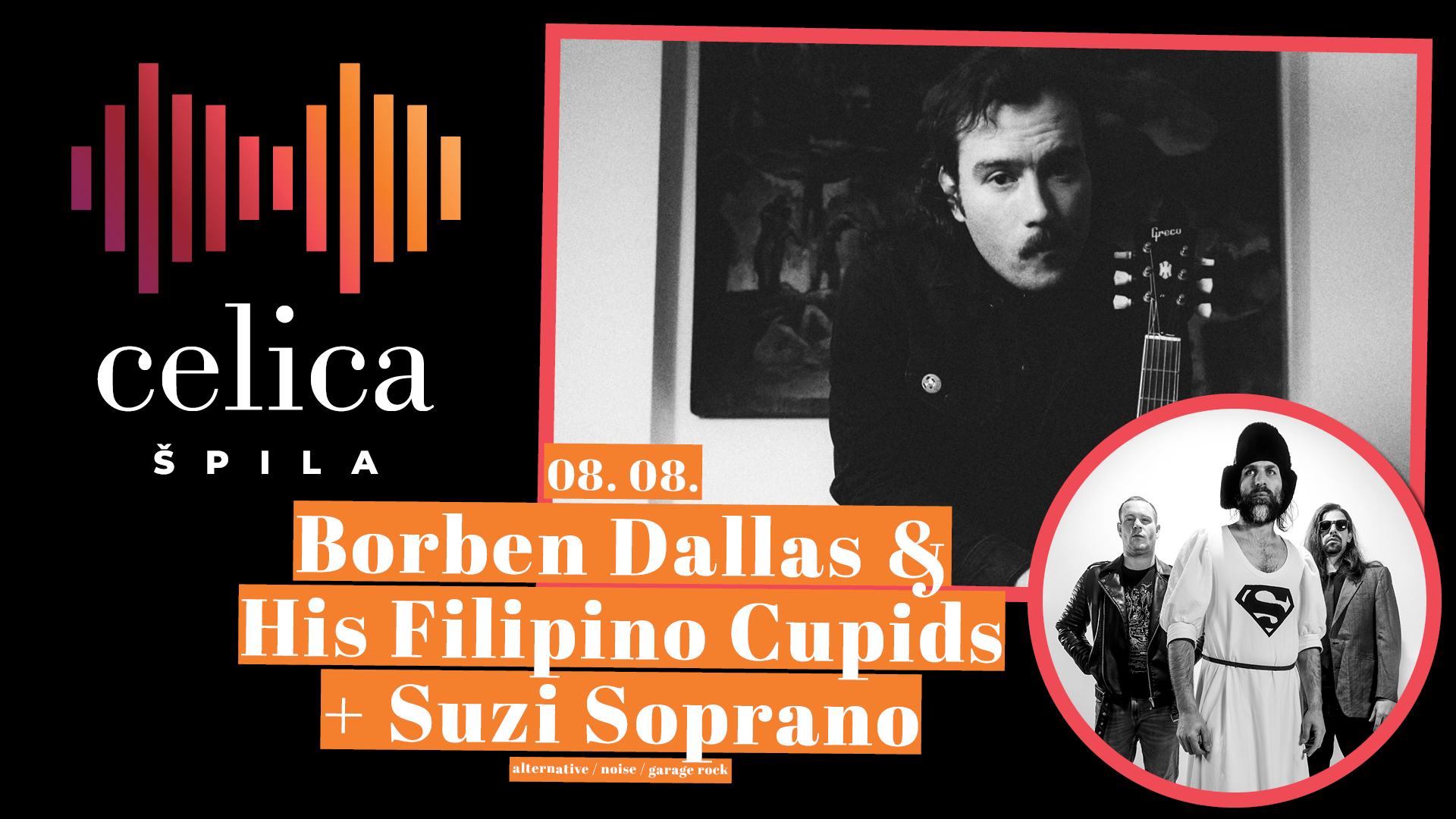 Celica špila 2024: Borben Dallas & His Filipino Cupids + Suzi Soprano